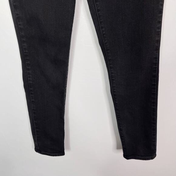 Levis Womens 29 Washed Black 721 High Rise Skinny Jeans Cotton Stretch - Picture 4 of 10